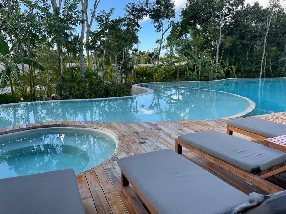 Appartamento Loft En Aldea Zama Tulum Esterno foto